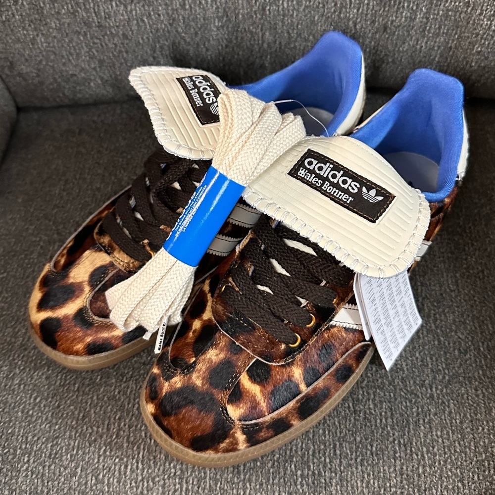 adidas x Wales Bonner Pony Leopard Samba Sneakers - NEW IN BOX - EU 40